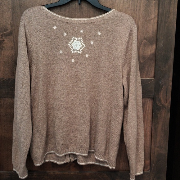 Snowflake ❄️ Cardigan Zip Up - Picture 7 of 8